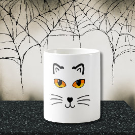 Taza De Café Gato de Halloween