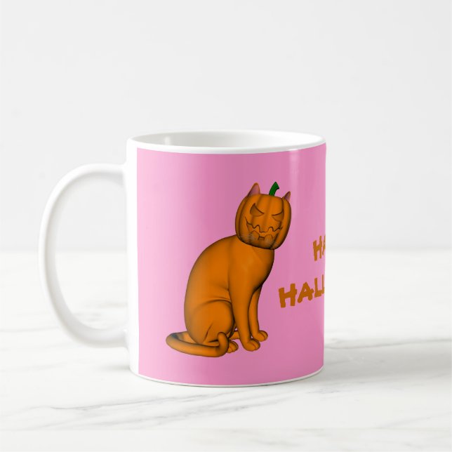 Taza De Café Gato de halloween raro (Izquierda)