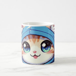 Taza De Café Gato de jugador en juego en un ambiente acogedor