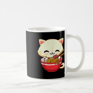 Taza De Café Gato de Kawaii Ramen Comida japonesa Divertida Chi