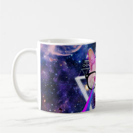 Taza De Café Gato de la galaxia del inconformista