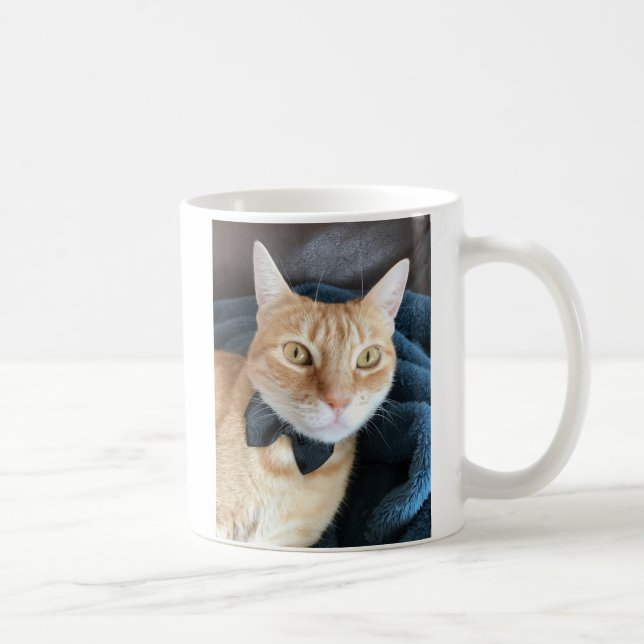 Taza De Café Gato de la pajarita (Derecha)