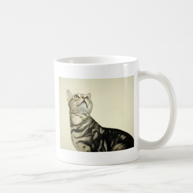 Taza De Café Gato de mármol de Bengala (Derecha)