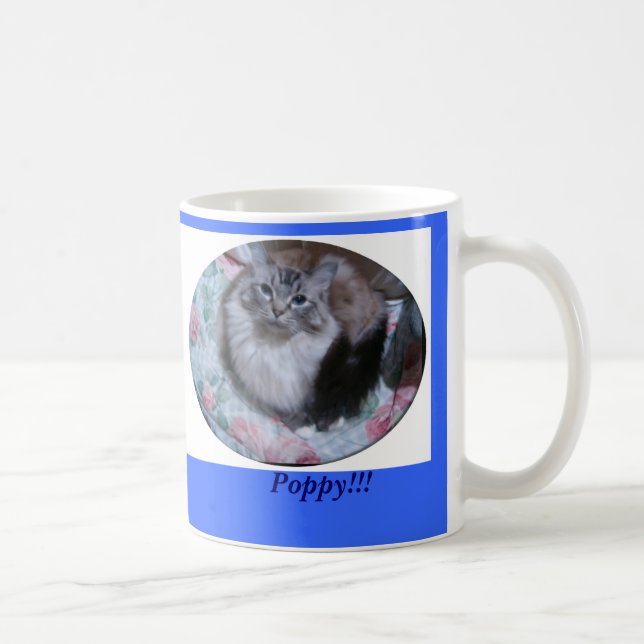 Taza De Café ¡Gato de Mitted Ragdoll del lince del sello, (Derecha)
