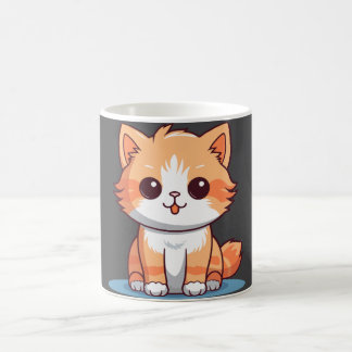 Taza De Café Gato de Naranja pequeño