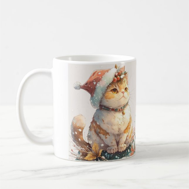 Taza De Café Gato de navidades (Izquierda)