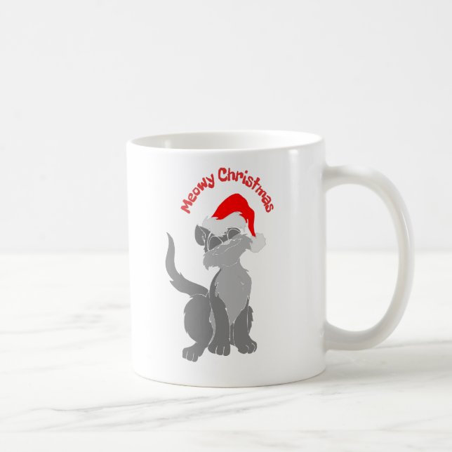Taza De Café Gato de Navidades de Meowy (Derecha)