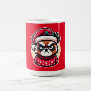 Taza De Café Gato de Navidades gruñones - Gracioso ánimo festiv