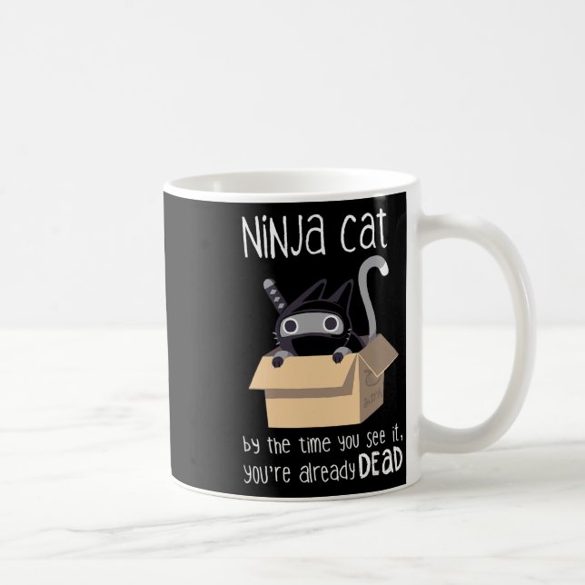 Taza De Café Gato de Ninja (Derecha)