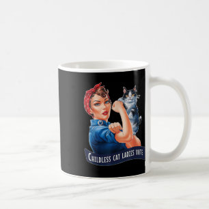 Taza De Café Gato De Niños Las Damas Votan Por Las Mujeres Reve