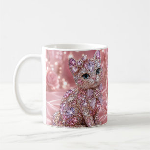 Taza De Café Gato de Noche de Terciopelo Estético Impreso