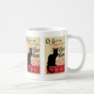 Taza De Café Gato de Noir~Black de la charla