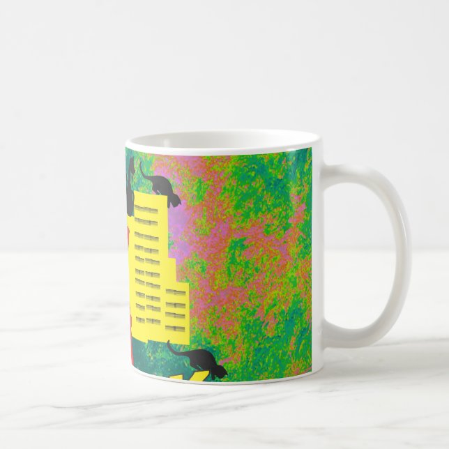Taza De Café gato de NUEVA YORK (Derecha)