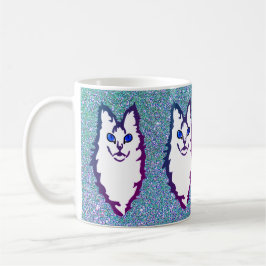 Taza De Café Gato de ojos azules
