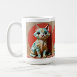 Taza De Café Gato de papel original