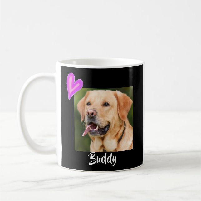 Taza De Café Gato de perro Personalizar de peluche moderno Masc (Izquierda)