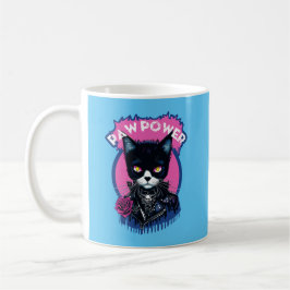 Taza De Café Gato de Punk de energía de la palanca