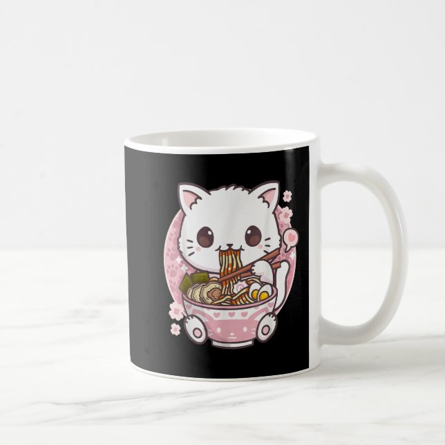 Taza De Café Gato de Ramen Kawaii Anime Ramen Gato Amantes de K (Derecha)