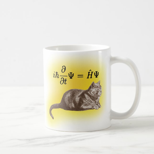 Taza De Café Gato de Schrodinger (Derecha)