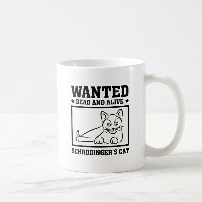 Taza De Café Gato de Schrodinger (Derecha)