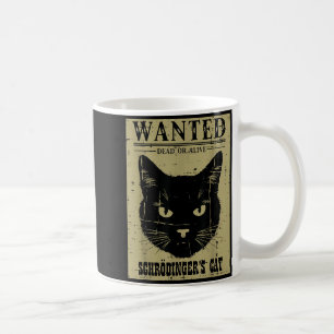 Taza De Café Gato De Schrödinger Se Busca Hombres Ciencia Diver