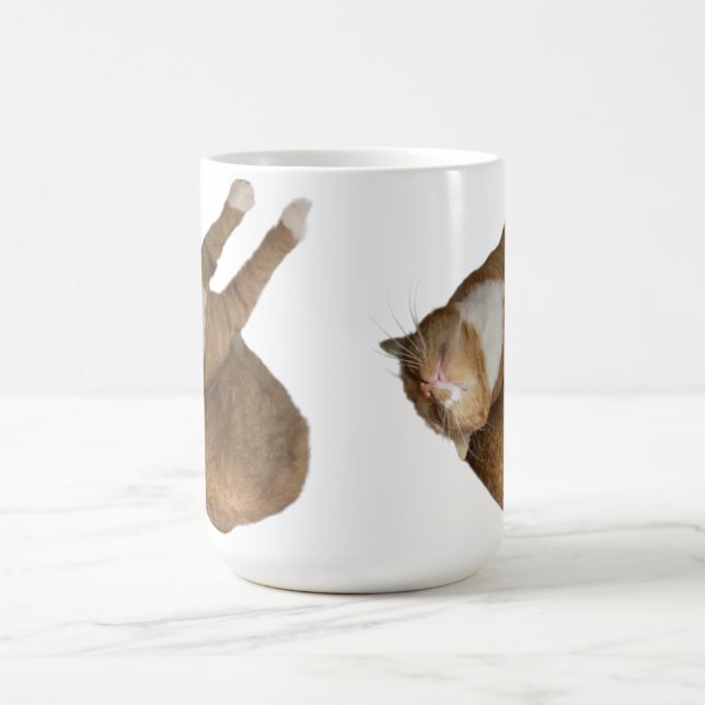 Taza De Café Gato de Sol Boca Abajo (Centro)