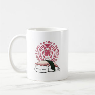 Taza De Café Gato de Sushi Tako Octopus