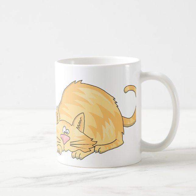Taza De Café gato de tabby (Derecha)