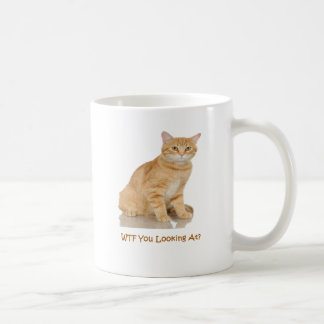 Taza De Café Gato de Tabby anaranjado