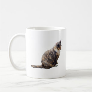 Taza De Café Gato de Tabby en tonos marrones
