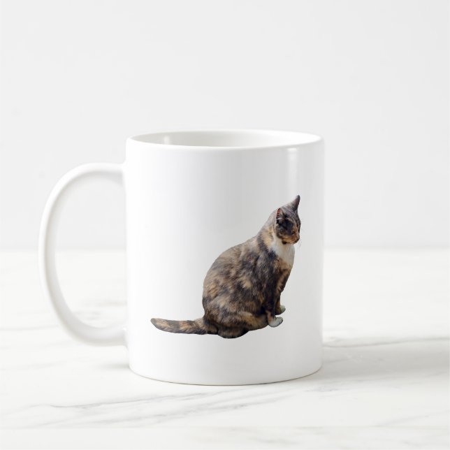 Taza De Café Gato de Tabby en tonos marrones (Izquierda)