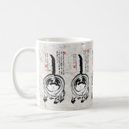 Taza De Café Gato de Tabby japonés a rayas choncas