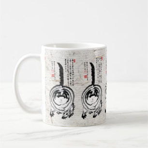 Taza De Café Gato de Tabby japonés a rayas choncas