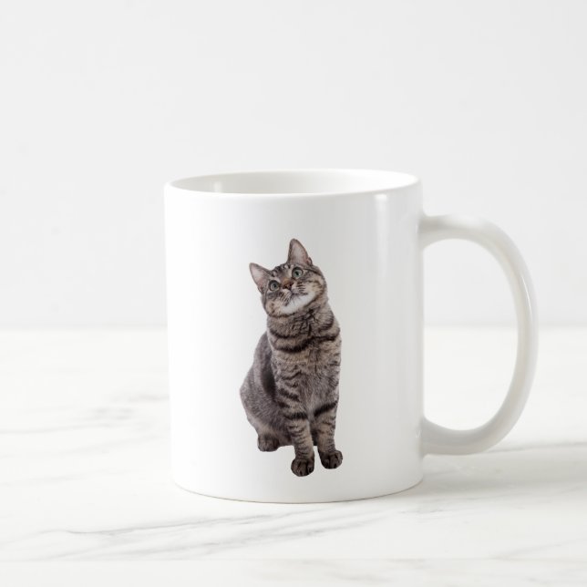 Taza De Café Gato de tabla de corte (Derecha)