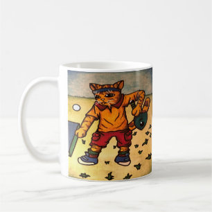 Taza De Café Gato de tenis de mesa