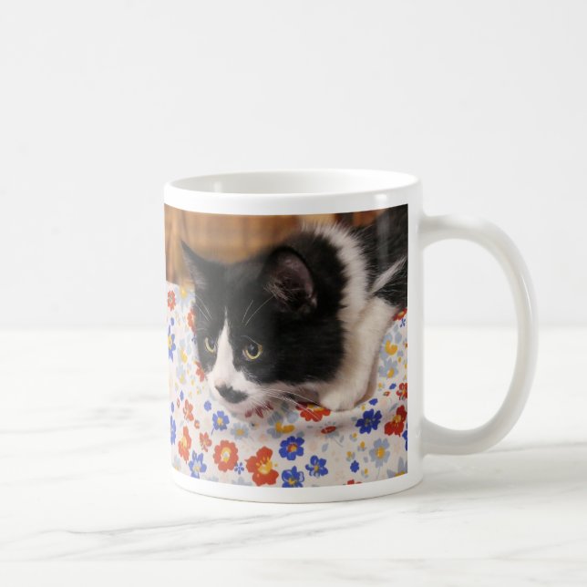 Taza De Café Gato de Tuxedo (Derecha)