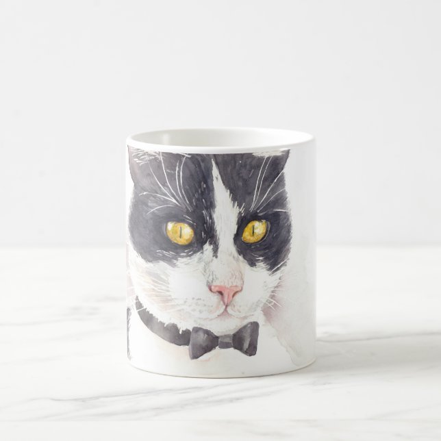 Taza De Café Gato de Tuxedo (Centro)