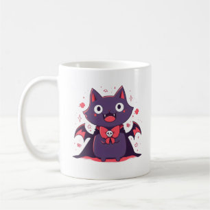 Taza De Café Gato de vampiro lindo
