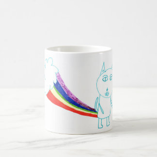 Taza De Café Gato del arco iris de Gualterio