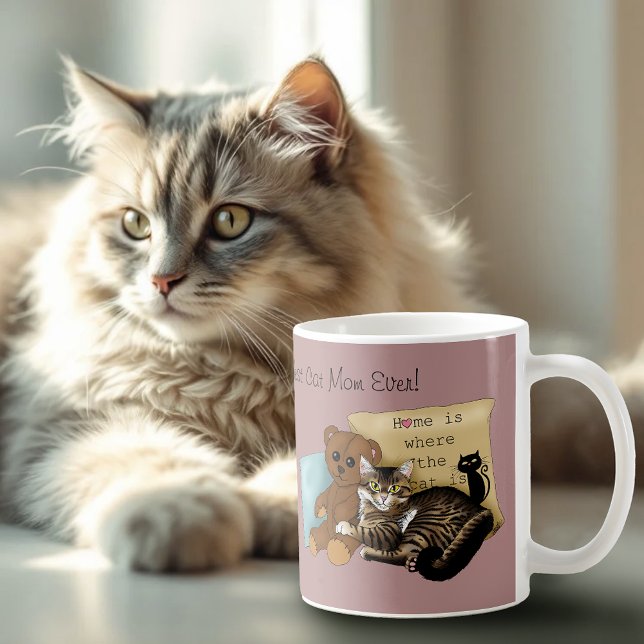 Taza De Café Gato del día de la madre (Subido por el creador)