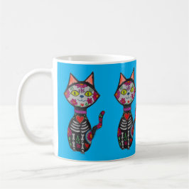 Taza De Café Gato del Día de los Muertos