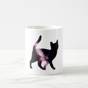 Taza De Café Gato del espacio de la galaxia