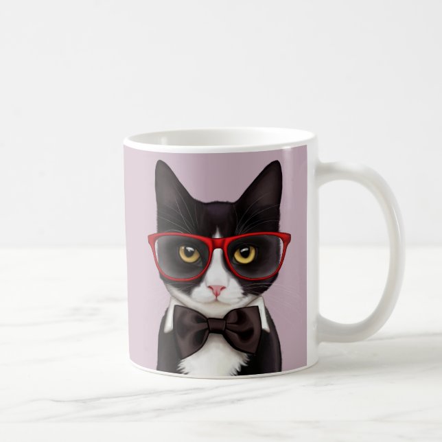 Taza De Café Gato del inconformista (Derecha)