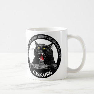 Taza De Café Gato del laser de la dominación de C4SS