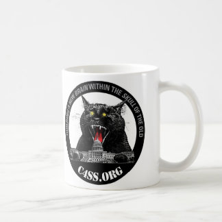 Taza De Café Gato del laser de la dominación de C4SS