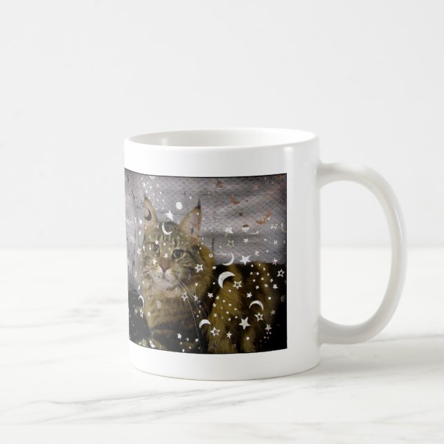 Taza De Café Gato del mago de Halloween (Derecha)