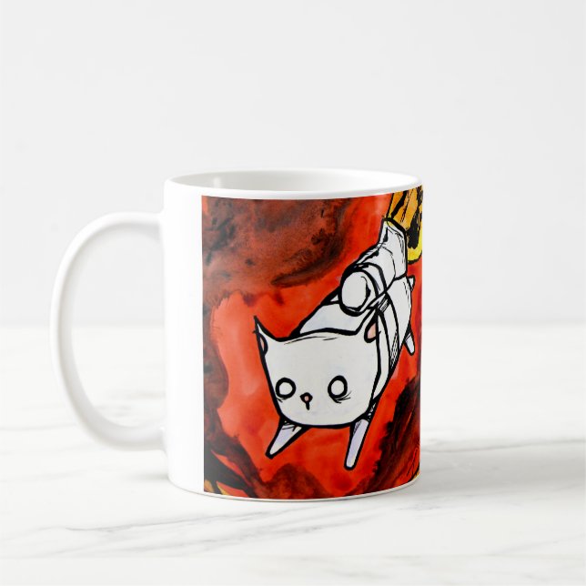 Taza De Café gato del peapod del paquete del jet (Izquierda)