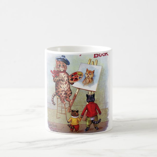 Taza De Café Gato del pintor, Louis Wain (Centro)