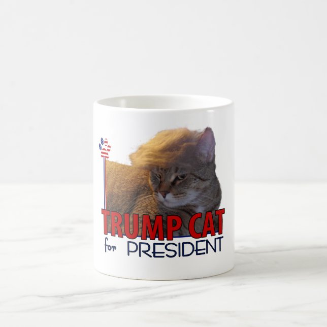 Taza De Café ¡Gato del triunfo para el presidente! (Centro)