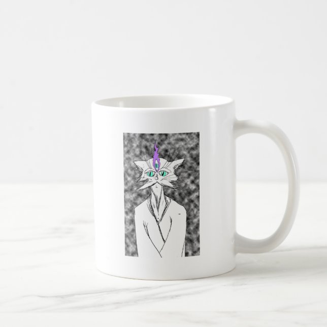 Taza De Café Gato del zen de Alan Watts (Derecha)